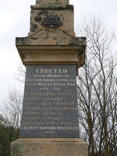 Everton War Memorial Everton War Memorial
