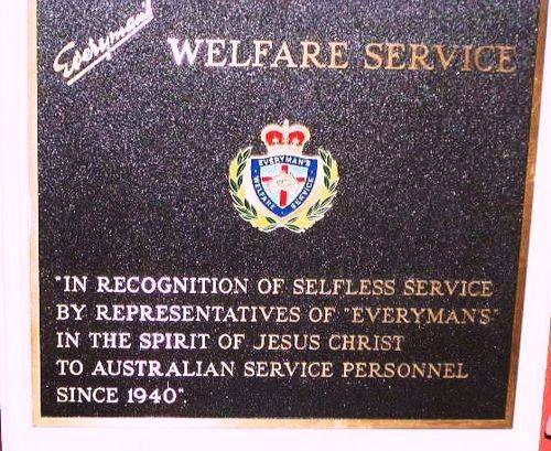 Everymans Welfare Service Plaque Everymans Welfare Service Plaque