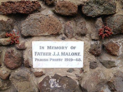 Father J.J. Malone Inscription : December 2013