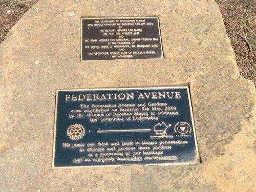 Federation Avenue Plaques :October 2013 Federation Avenue Plaques :October 2013