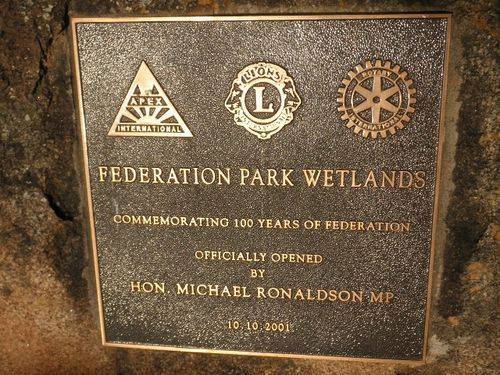 Wetlands Plaque Inscription : May 2014 Wetlands Plaque Inscription : May 2014