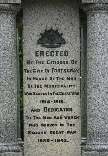 Footscray War Memorial
