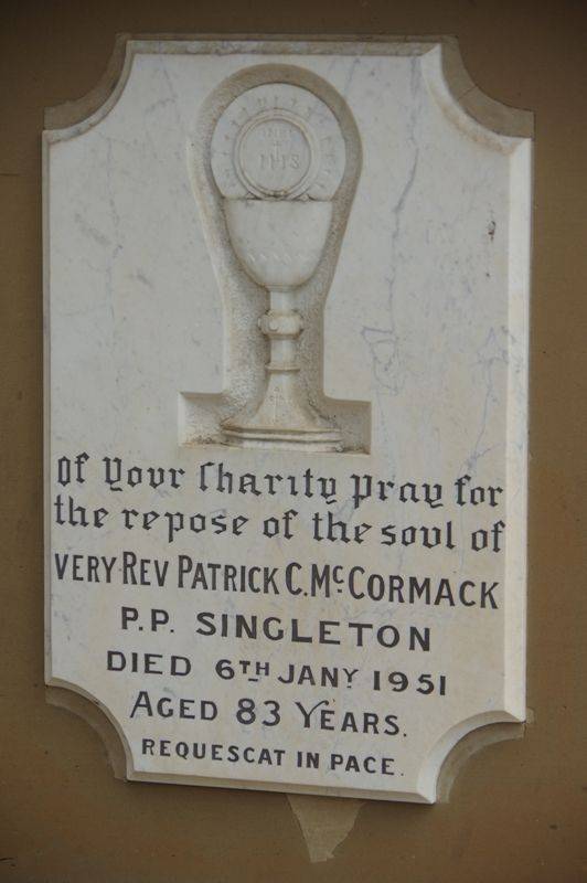 Mc Cormack Plaque : 11-November-2014
