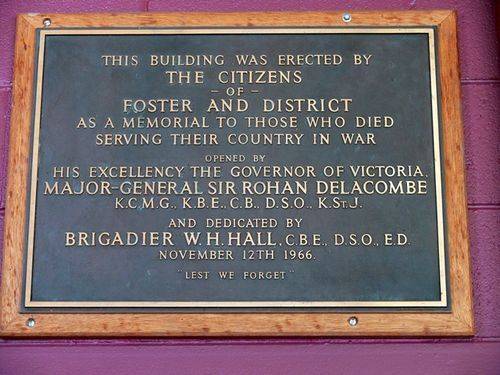 Foster War Memorial Arts Centre : 16-April-2013