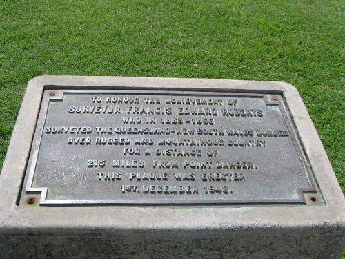 Francis Roberts Plaque Inscription / March 2013 Francis Roberts Plaque Inscription / March 2013