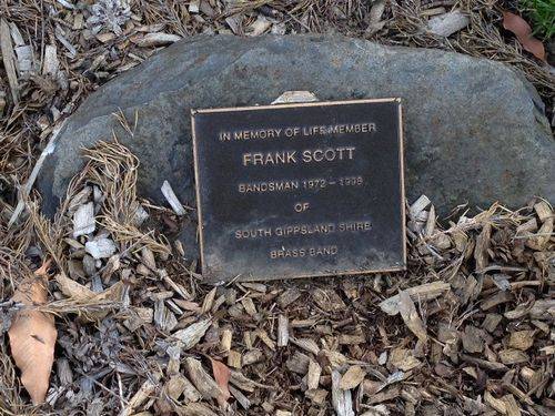 Frank Scott Plaque : 3-4-2014 Frank Scott Plaque : 3-4-2014
