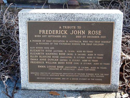 Frederick John Rose : 14-June-2013 Frederick John Rose : 14-June-2013