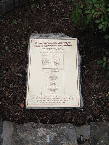 Rose Garden Plaque : October 2013