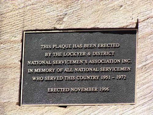 Gatton National Servicemens Memorial Plaque