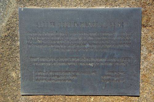 George Brabin Inscription Plaque