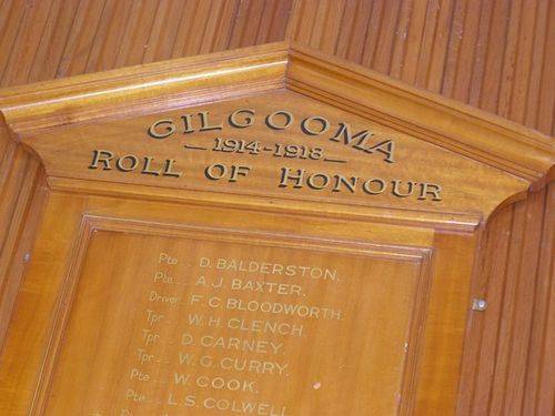 Gilgooma Honour Roll 2 : 01-August-2014 Gilgooma Honour Roll 2 : 01-August-2014