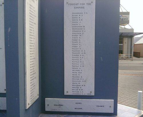 Glenorchy War Memorial : 10-January-2013