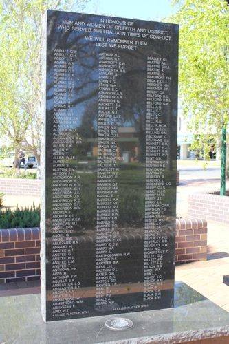 Griffith Cenotaph : 06-December-2012