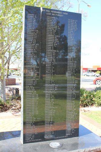 Griffith Cenotaph : 06-December-2012