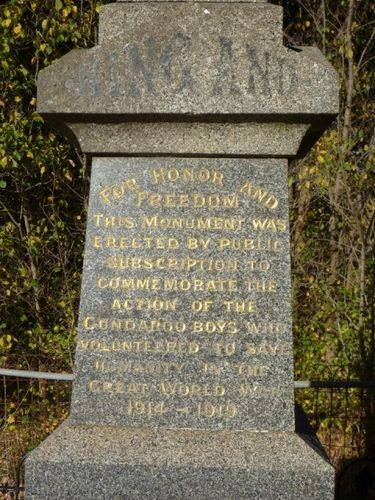 Gundaroo War Memorial : 25-April-2011