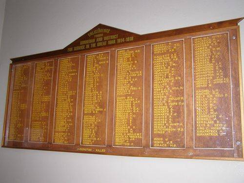 Gunnedah Honour Roll 2 : 16-August-2014