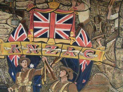 Memorial Laneway Great War Mural  Detail / March 2013