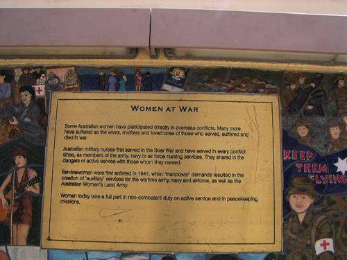 Women at War Plaque / March 2013