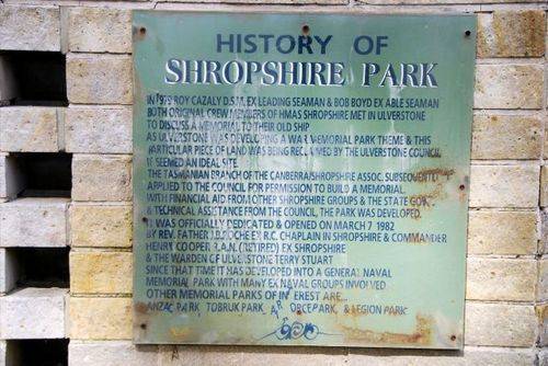 HMAS Shropshire Memorial Park : 21-November-2011