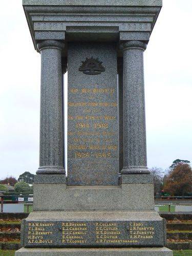 Hamilton War Memorial : 11-June-2011 Hamilton War Memorial : 11-June-2011