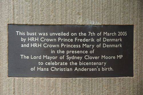 Hans Christian Andersen Inscription