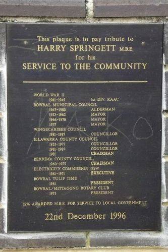 Springett Plaque 2 : August-2014