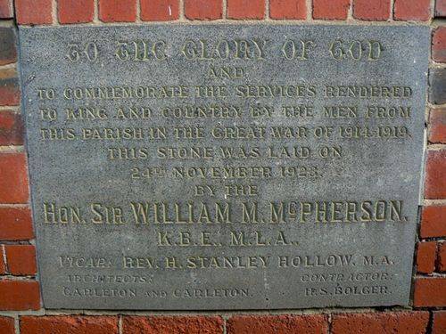 Hawthorn Christ Church Memorial Hall Hawthorn Christ Church Memorial Hall