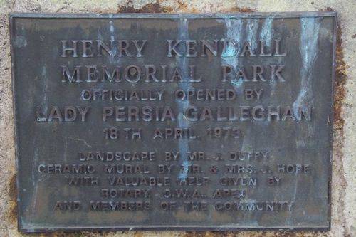 Kendall Plaque : June 2014