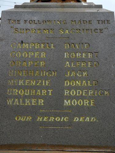 Hexham War Memorial : 17-February-2012
