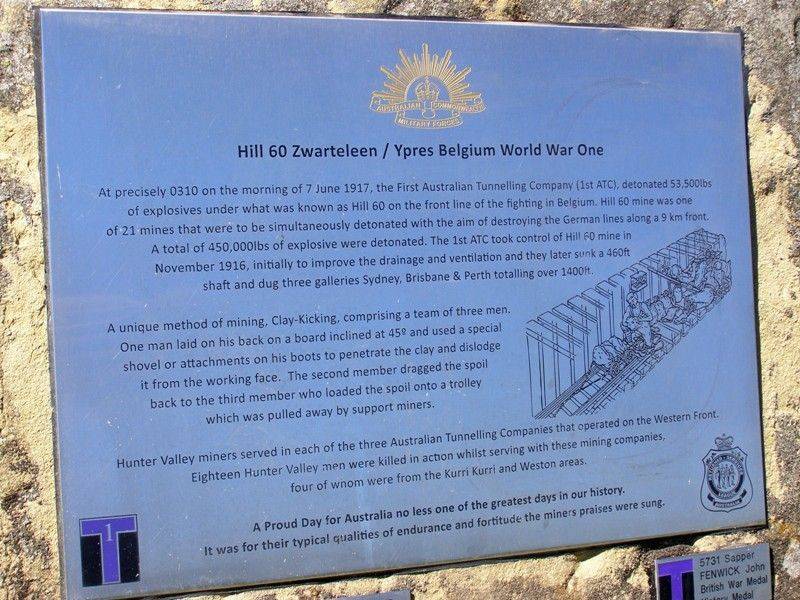 Hill 60 Plaque : 11-September-2014