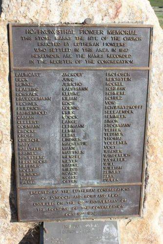 Hoffnungsthal Pioneer Memorial : 23-August-2011