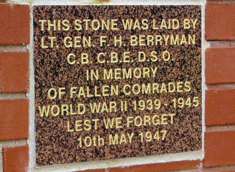 WW2 Plaque:11-March-2016 WW2 Plaque:11-March-2016