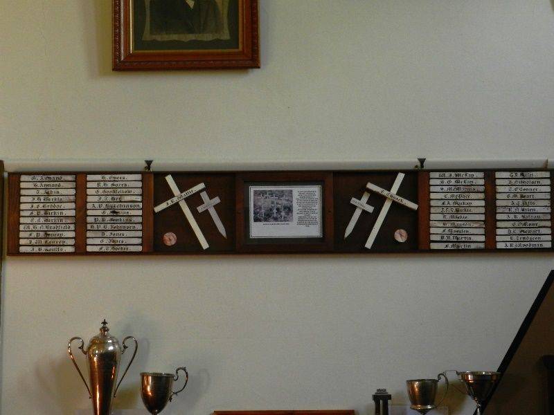 24-May-2016 : (Tim Fitzgerald ) : Name plaques at Newstead Historical Society 24-May-2016 : (Tim Fitzgerald ) : Name plaques at Newstead Historical Society