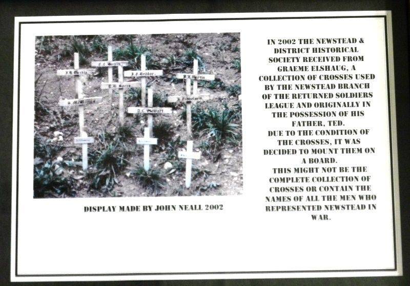 24-May-2016 : (Tim Fitzgerald ) : Name plaques at Newstead Historical Society 24-May-2016 : (Tim Fitzgerald ) : Name plaques at Newstead Historical Society