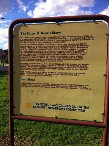 Hume & Hovell : 16-January-2012