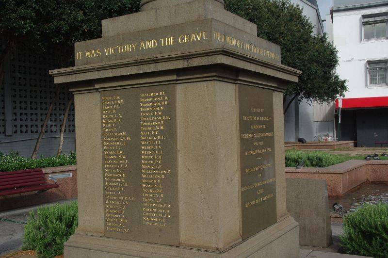 Honour Roll WW1 : 22-October-2014 Honour Roll WW1 : 22-October-2014