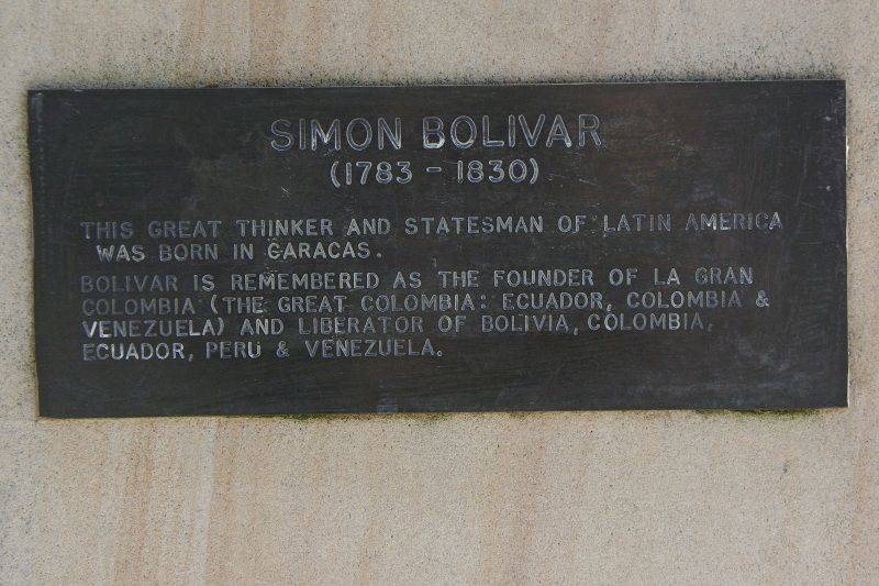 Bolivar Plaque : 02-June-2015