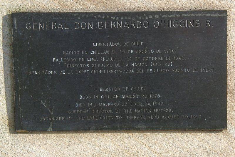 O`Higgins Plaque: 29-July-2015