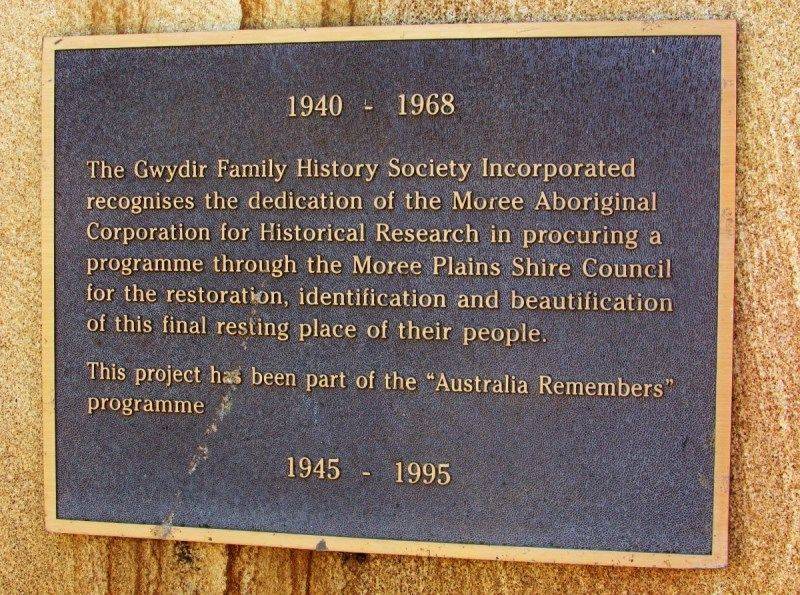 Gwydir Family History Plaque:10-July-2016 Gwydir Family History Plaque:10-July-2016