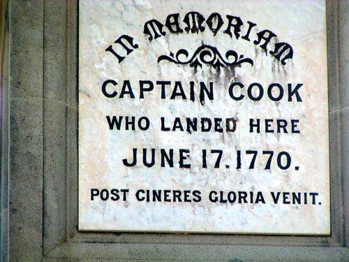 James Cook Monument Inscription
