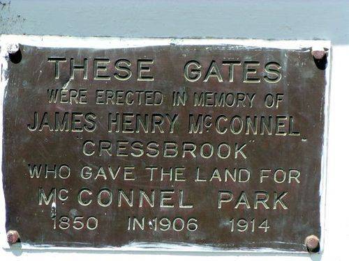 James Henry McConnel Inscription