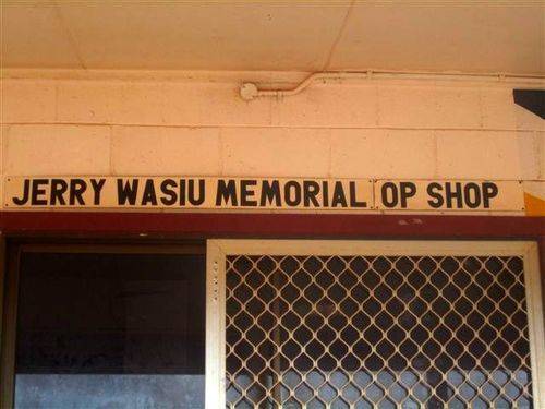 Jerry Wasiu Memorial Op Shop : 23-07-2013