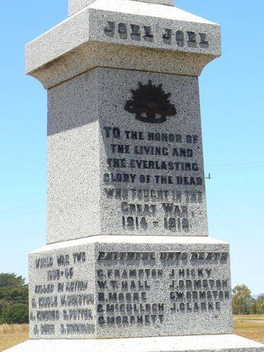 Joel Joel War Memorial : 30-December-2012