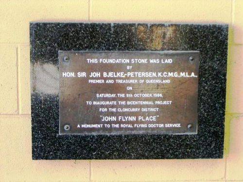 John Flynn Place Foundation  PLaque