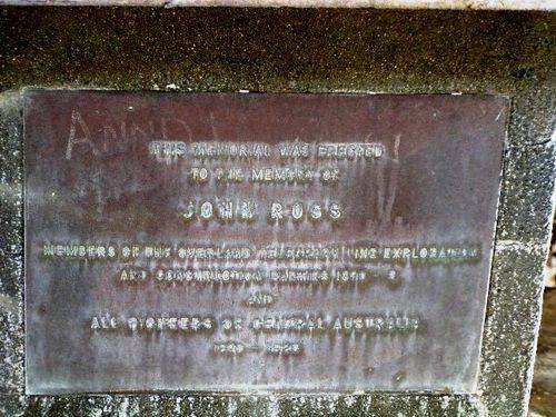 John Ross + Overland Telegraph Line PLaque