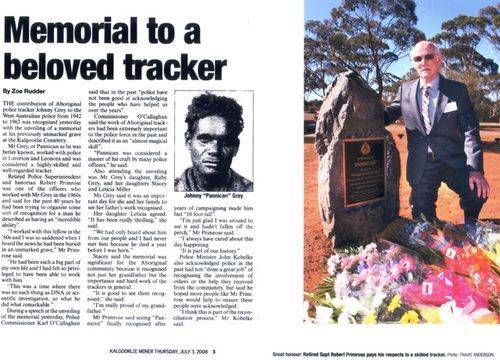 Pannican Article / Kalgoorlie Miner 2008