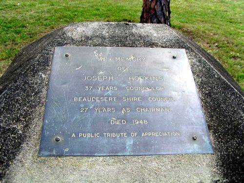 Joseph Hopkins Inscription Plaque