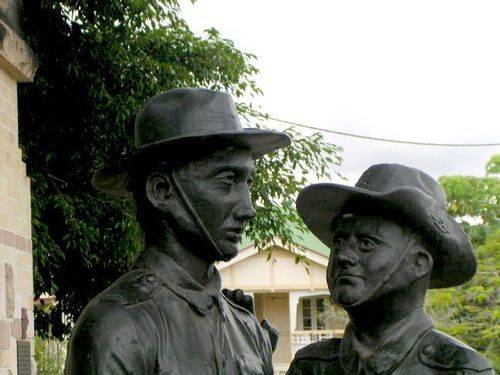 Kallangur Memorial Gate Sculpture Closeup