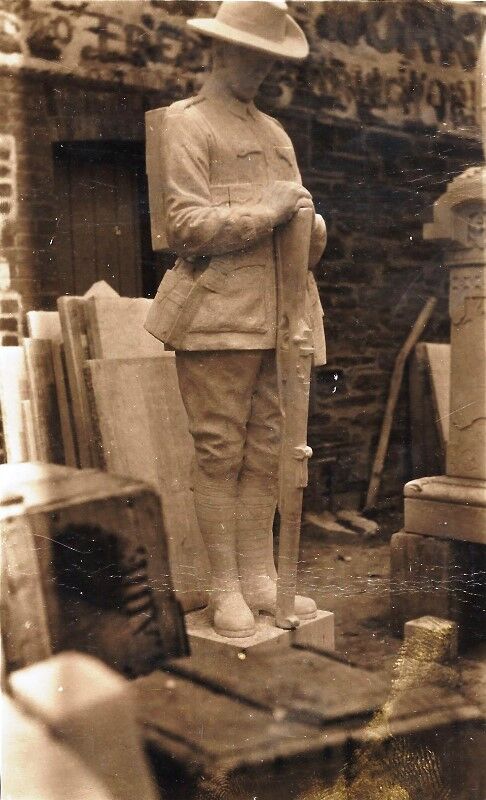 Sculpture in workshop