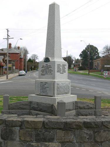 Kilmore War Memorial : 17-July-2012 Kilmore War Memorial : 17-July-2012